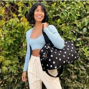 Alice + Olivia by Stacey Bendet White Daisy Duffle Bag